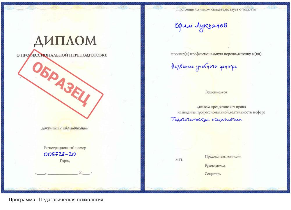 Педагогическая психология Холмск